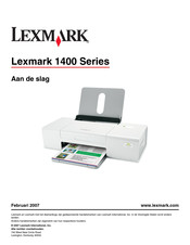 Lexmark 1400 Series Snel Aan De Slag