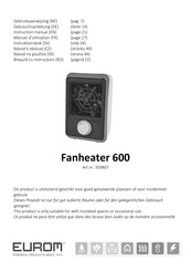 EUROM Fanheater 600 Gebruiksaanwijzing