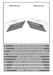 LIBRETTO F132 I-D Q Montagevoorschrift En Gebruiksaanwijzing