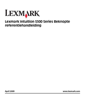 Lexmark Intuition S500 Series Beknopte Handleiding