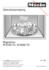 Miele M 6260 TC Gebruiksaanwijzing