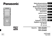 Panasonic RR-XS420 Gebruiksaanwijzing