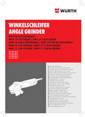 Würth EWS 12-125 SOLID Vertaling Van De Originele Gebruiksaanwijzing