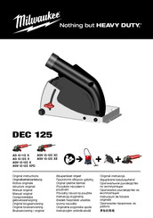 Milwaukee DEC 125 Oorspronkelijke Gebruiksaanwijzing