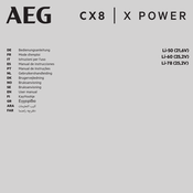 AEG CX 8 Li-60 Gebruikershandleiding