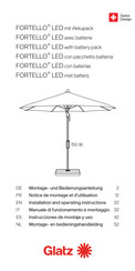 Glatz FORTELLO LED Montage- En Bedieningshandleiding