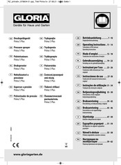 Gloria Prima 5 Plus Gebruiksaanwijzing