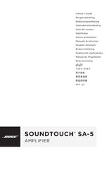 Bose SOUNDTOUCH SA-5 Gebruikershandleiding