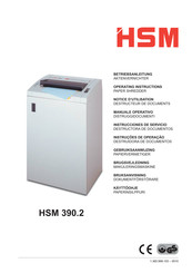 HSM 390.2 Gebruiksaanwijzing