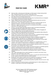 KMR R20/130-1343E Handleiding