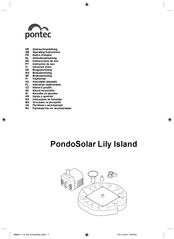 Pontec PondoSolar Lily Island Gebruiksaanwijzing