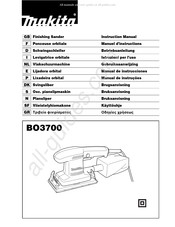 Makita BO3700 Gebruiksaanwijzing