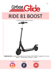 URBANGLIDE RIDE 81 BOOST Handleiding