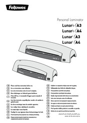 Fellowes Lunar A3 Handleiding