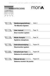 HumanTechnik mona Gebruiksaanwijzing