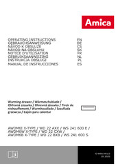 Amica AWDM6B X-TYPE Gebruiksaanwijzing