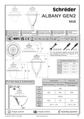 Schreder ALBANY GEN2 Midi Installatie-Instructie