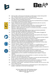 BEA WM12-156C Handleiding