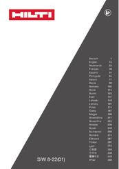 Hilti SIW 8-22 Handleiding