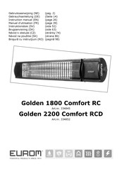 EUROM GOLDEN 1800 Comfort RC Gebruiksaanwijzing