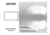 Denver LED-1031 Gebruikershandleiding