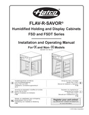 Hatco FLAV-R-SAVOR FSDT-1X Installatie- En Bedieningshandleiding