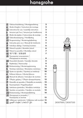 Hansgrohe 28307330 Gebruiksaanwijzing