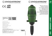 dosatron GreenLine D3GL3000 Gebruiksaanwijzing