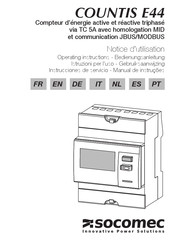 socomec COUNTIS E44 Gebruiksaanwijzing