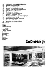 De Dietrich DHG1136X Montagevoorschrift En Gebruiksaanwijzing