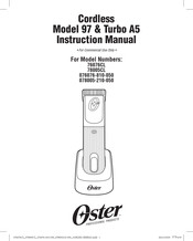 Oster 76076CL Gebruiksaanwijzing