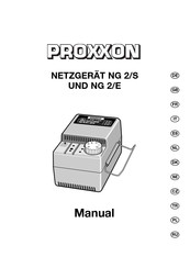 Proxxon NG 2/S Gebruiksaanwijzing