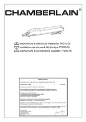 Chamberlain TPD10-05 Installatiehandleiding