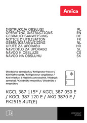 Amica FK2515.4UTE Gebruiksaanwijzing