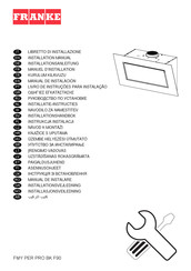 Franke FMY PER PRO BK F90 Installatie-Instructies