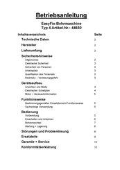 EASYFIX 44650 Gebruiksaanwijzing