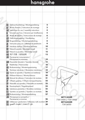 Hansgrohe M711-H320 73813800 Gebruiksaanwijzing