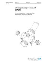 Endress+Hauser CYA251 Handleiding Voor Inbedrijfstelling