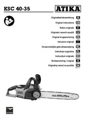 ATIKA KSC 40-35 Oorspronkelijke Gebruiksaanwijzing