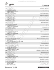 ITT Lowara EFLCG 40-12 Gebruiksaanwijzing