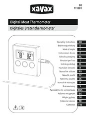 Xavax 00111381 Gebruiksaanwijzing