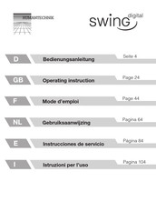 HumanTechnik swing digital Gebruiksaanwijzing