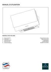 ROBLIN MINERALE 800 INCLINEE Gebruikershandleiding