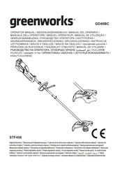 GreenWorks GD40BC Gebruiksaanwijzing