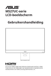 ASus MS27UC Series Gebruikershandleiding