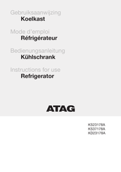 Atag KS37178A Gebruiksaanwijzing