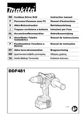 Makita DDF481 Gebruiksaanwijzing