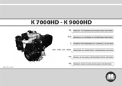 Bertolini K 9000HD Gebruiks- En Onderhoudshandleiding