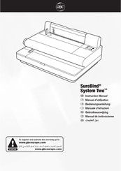 GBC SureBind System Two Gebruiksaanwijzing