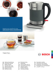 Bosch TWK7S0 Series Gebruiksaanwijzing